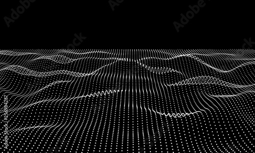 Abstract 3d grid technology...