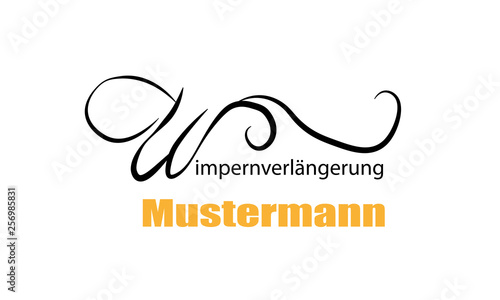 Wimpernverlängerung  Logo , Kosmetik logo