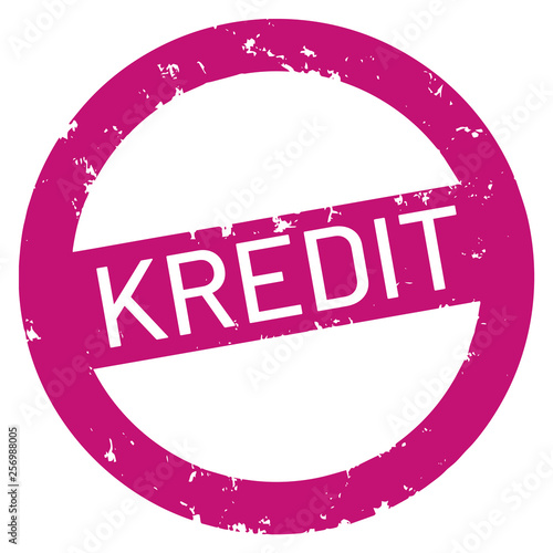 vector Button rund Kredit	