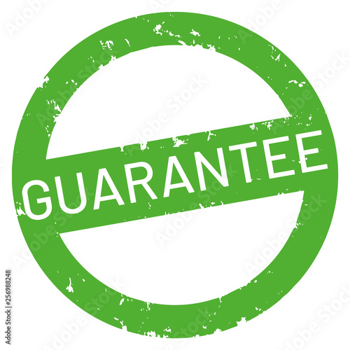 vector Button rund guarantee	