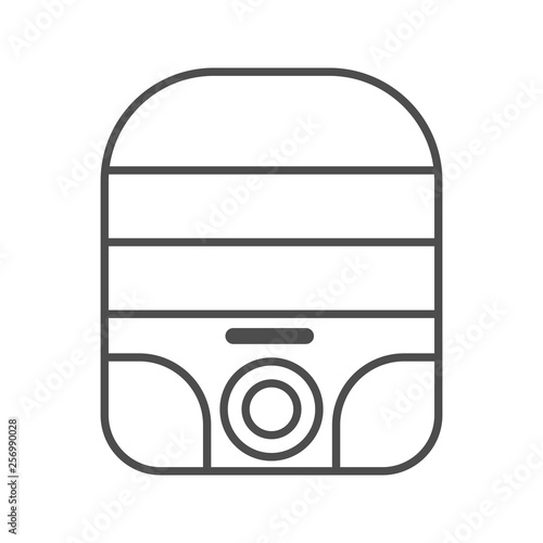 electric dryer for vegetables kitchen icon. vector outline illustration on white background