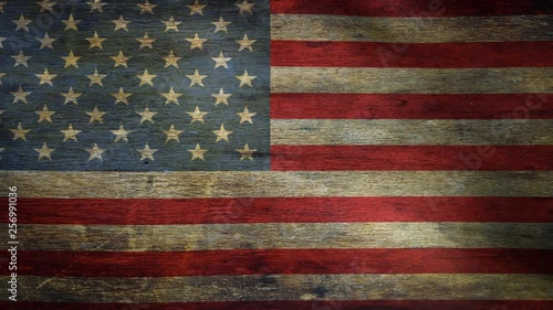 USA Flag Waving Background Loop 4K