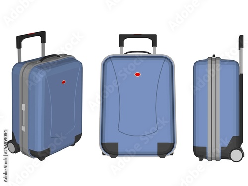 suitcase isolated on white background