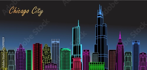 Vector, chicago city