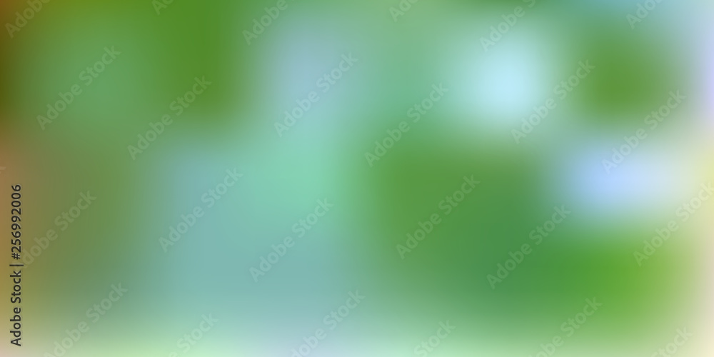 Abstract green blurred background. Vector illustration.