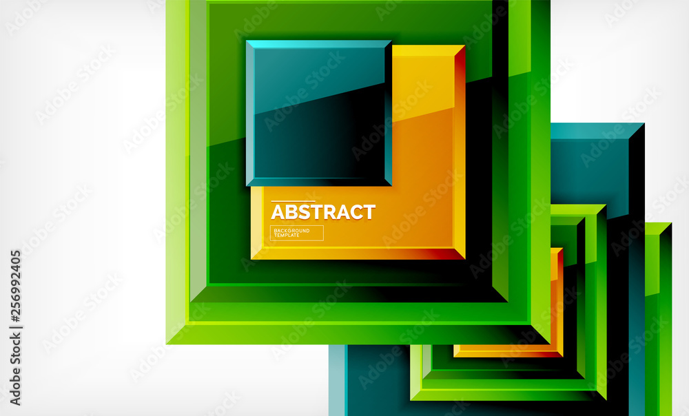 Square geometrical background