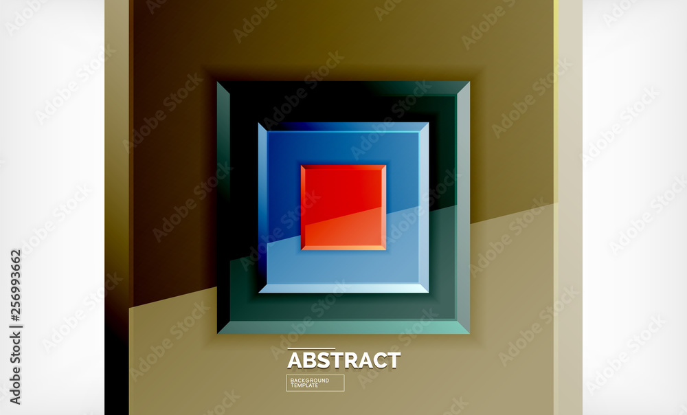 Geometric abstract background, modern square design Geometric abstract background, modern square design