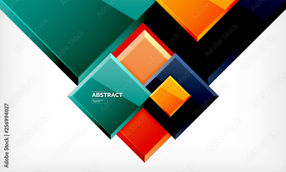 Square geometric background Square geometric background