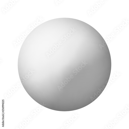 Gray round button. Vector illustration.