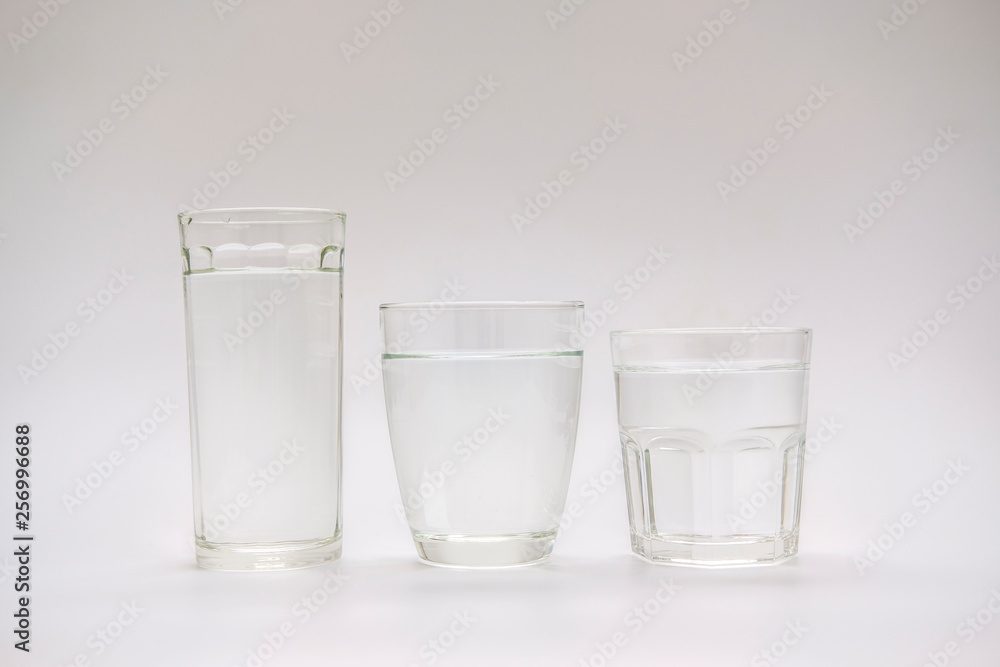 Glass of water isolated on white background Glass of water isolated on white background