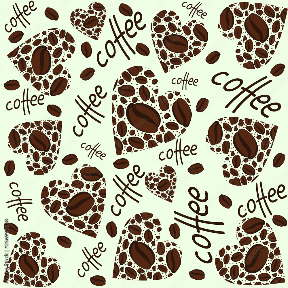 Obraz premium Texture. Coffee heart.