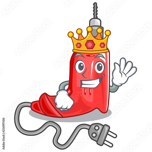 King electric drill in the cartoon box
