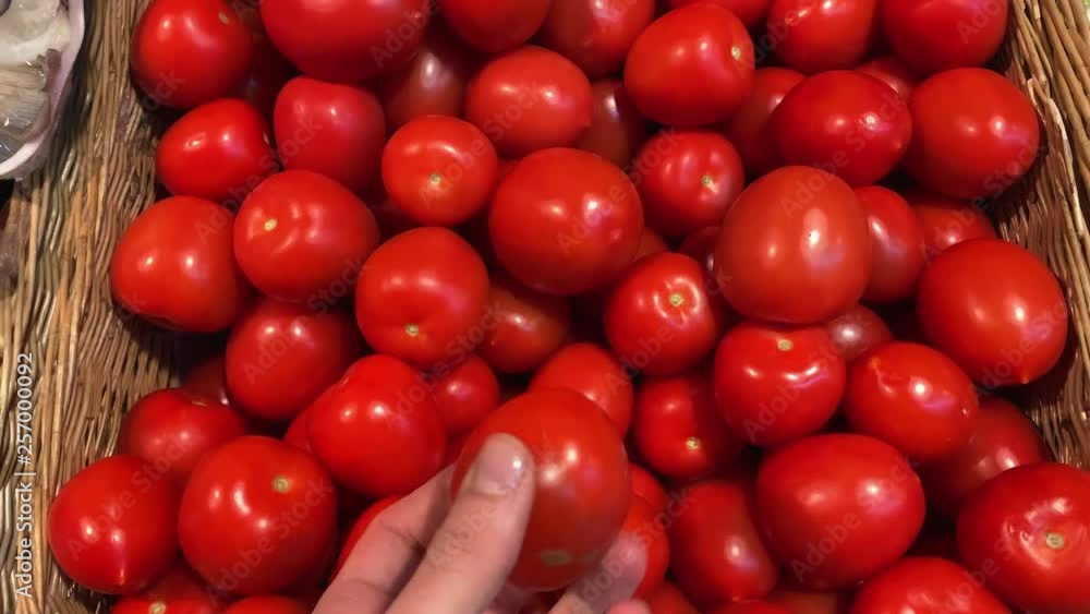 Choice tomatoes at a health store Choice tomatoes at a health store