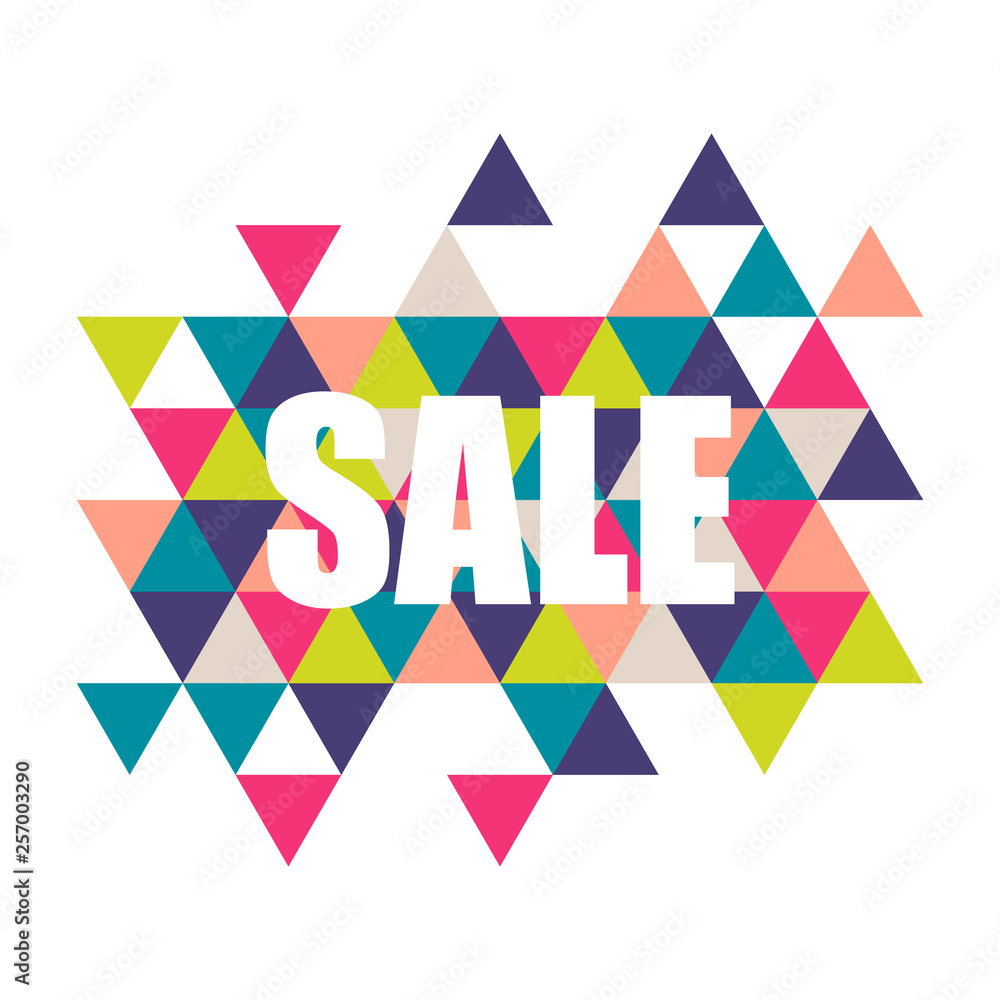 Vector sale banner, poster. Colorful illustration. Use for advertising, web.