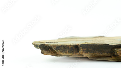 Stone and Rock empty table in front of blurred white background, for product display, Blank for mockup design.... © KK Studio