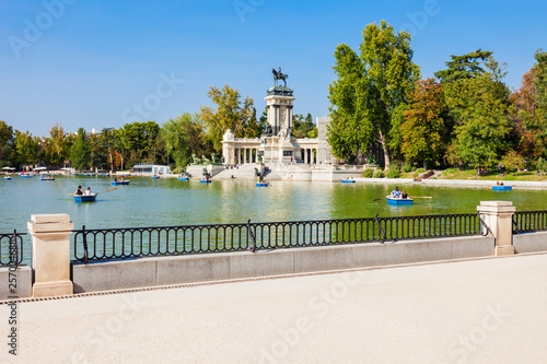 The Buen Retiro Park in Madrid, Spain