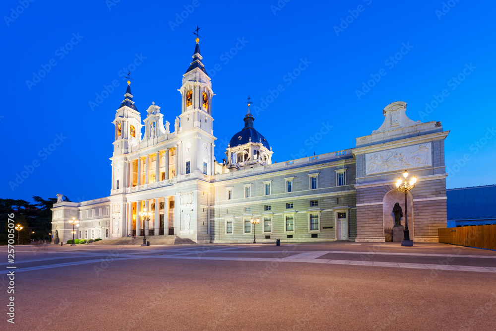 Almudena Cathedral is a Catholic church in Madrid, Spain