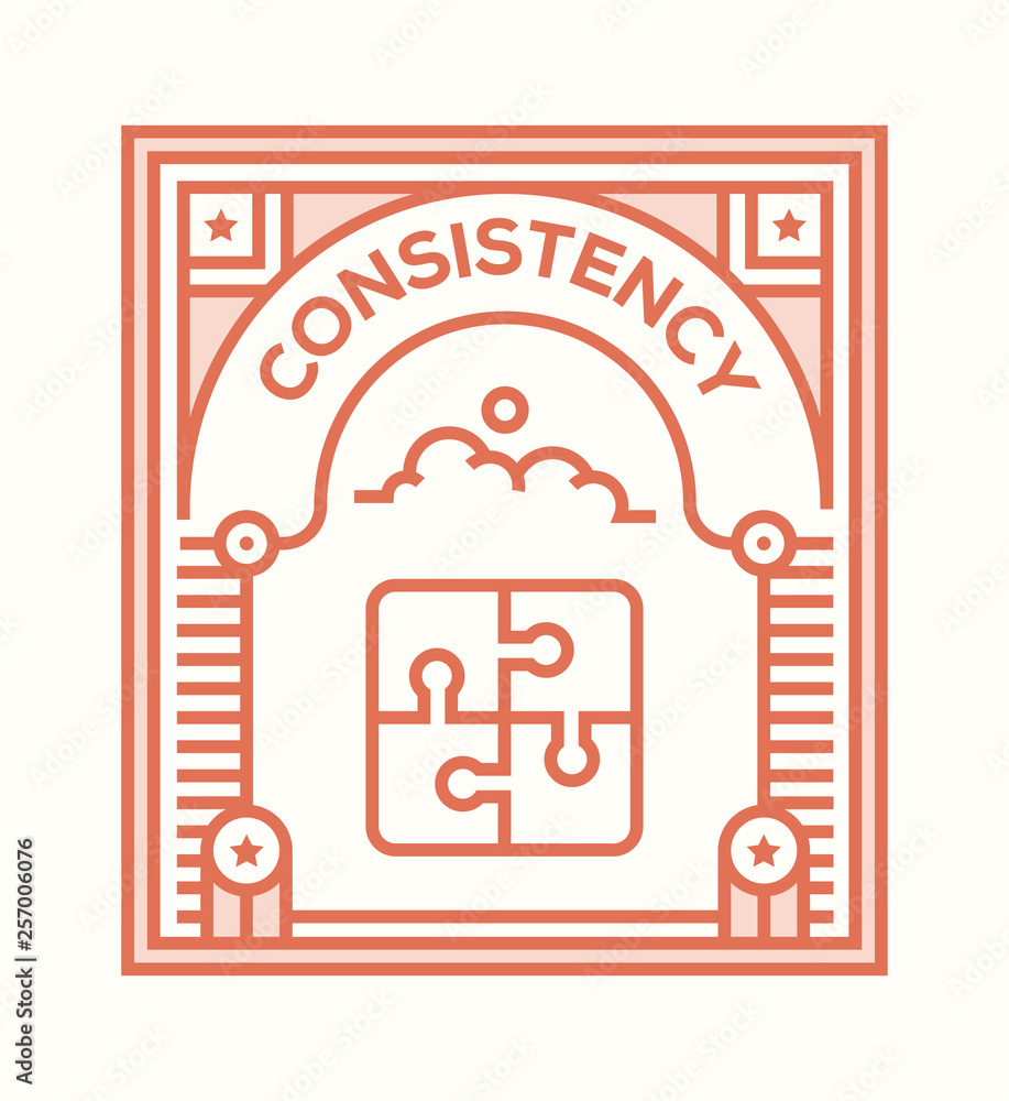 CONSISTENCY ICON CONCEPT CONSISTENCY ICON CONCEPT