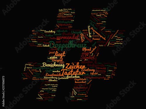 Hashtag - # - Wortwolke