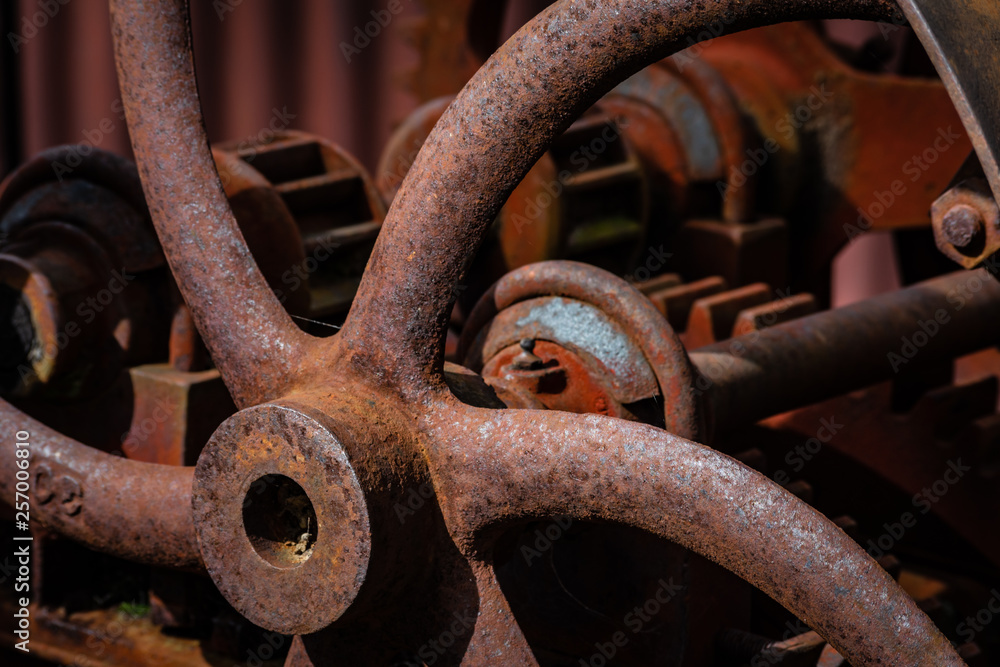 old rusty cogs