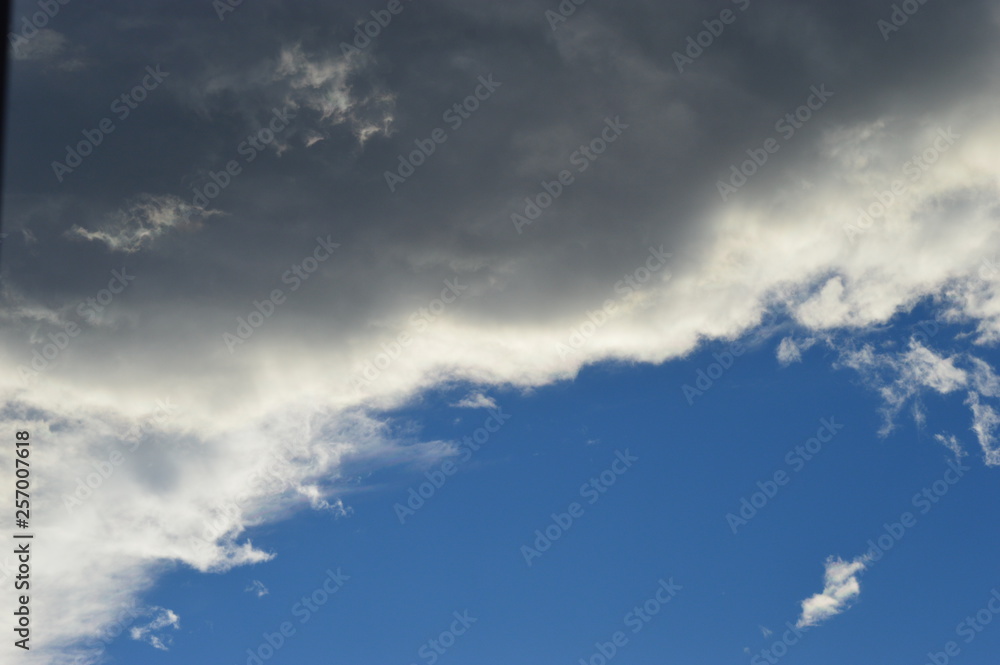 Blue sky with white clouds Blue sky with white clouds