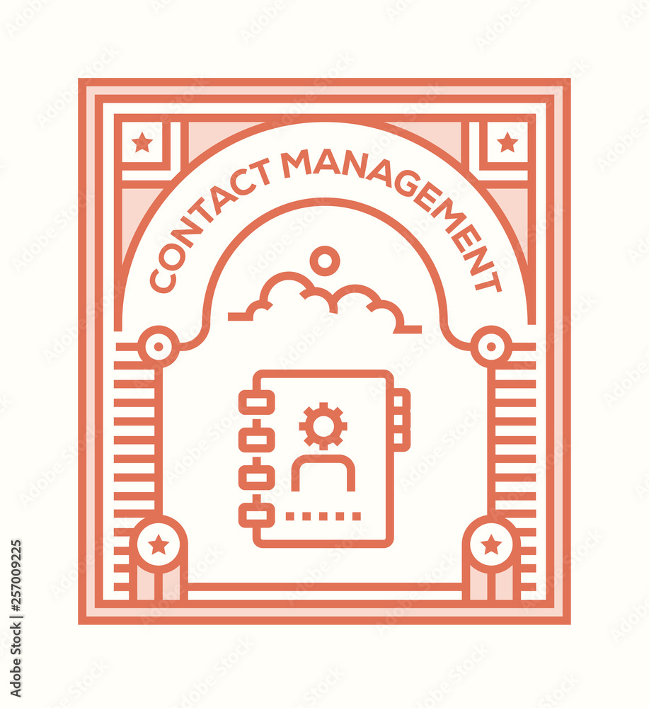 CONTACT MANAGEMENT ICON CONCEPT CONTACT MANAGEMENT ICON CONCEPT