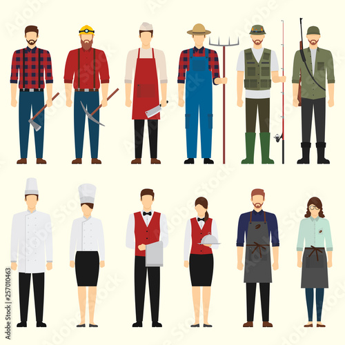 FLAT DESIGN PROFESSION CHARACTER PACK