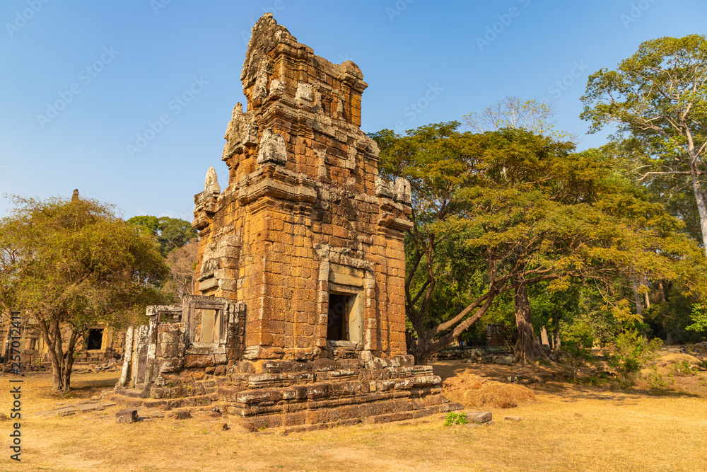 Naklejka premium North Khleang towers in Angkor Thom complex, Siem Reap, Cambodia