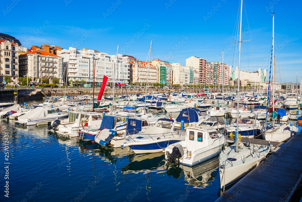 Santander city embankment in Spain