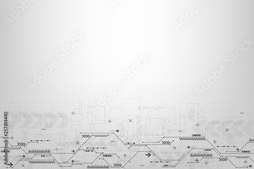 Vector abstract background technology circuit design.