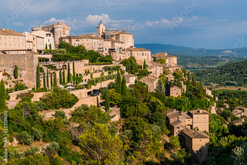 View on Gordes  a small medieval town in Provence  France