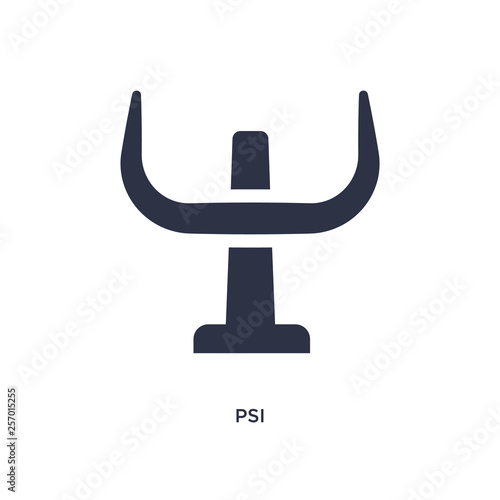 psi icon on white background. Simple element illustration from greece concept.