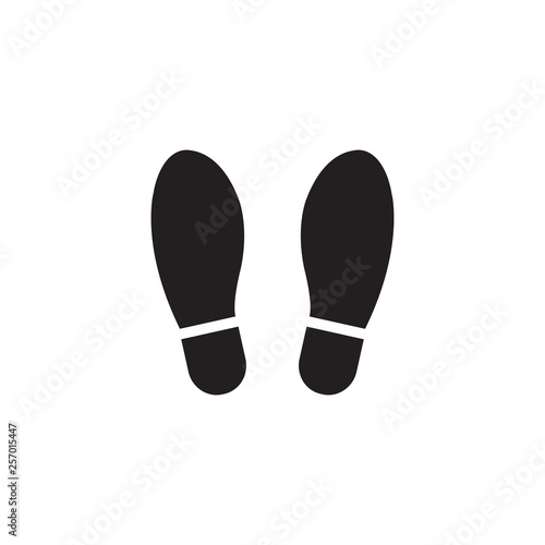 Shoes footprint vector illustration