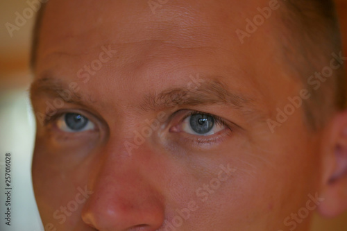 Portrait of a man middle age. Close-up.