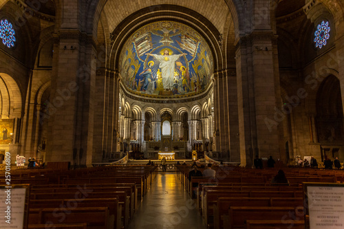 Interior of Basilique du Sacr  -C  ur de Montmartre