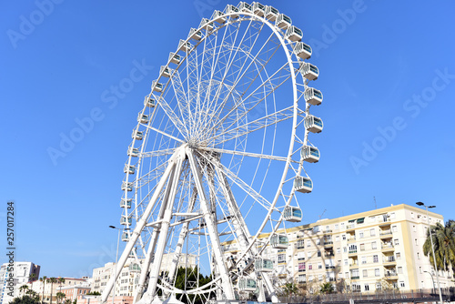 La Noria de Malaga, ferris wheel in Malaga Central, Spain