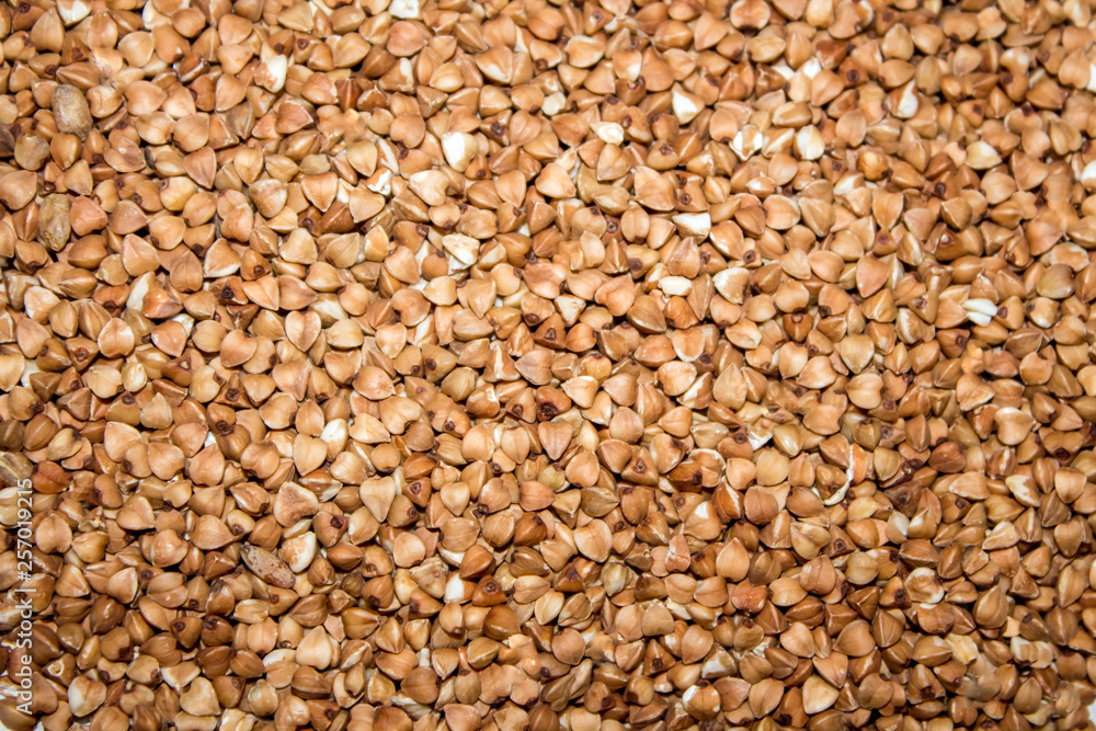 buckwheat group scattered close-up buckwheat group scattered close-up