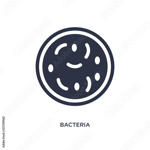 bacteria icon on white background. Simple element illustration from medical concept.