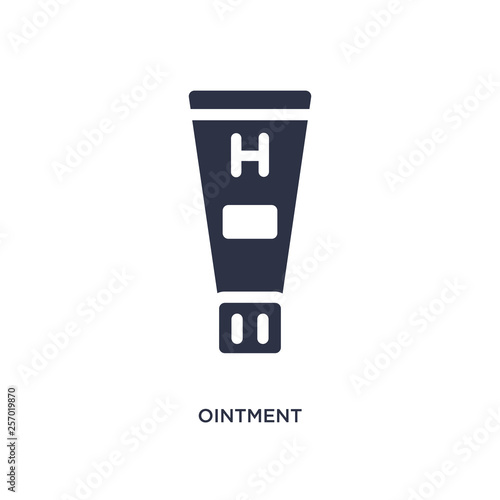 ointment icon on white background. Simple element illustration from medical concept.