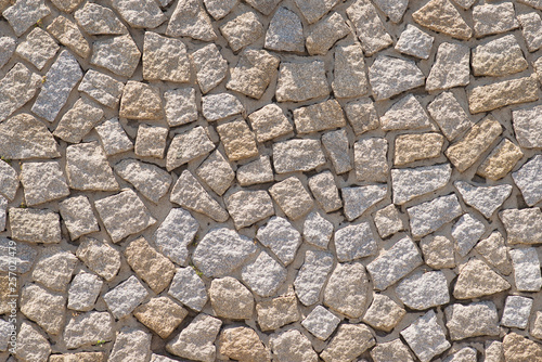 Texture of a Stone Wall. Old Castle Stone Wall Background.