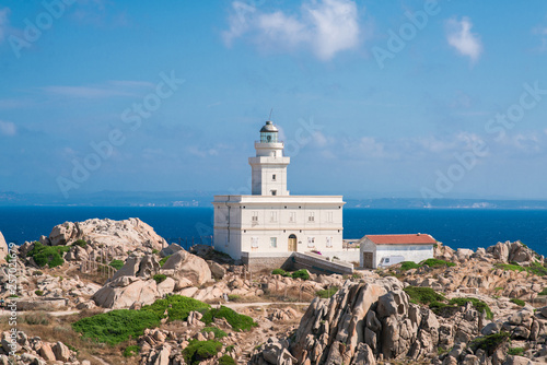 Lighthouse of Capo Testa. Santa Teresa di Gallura, Sardinia island.