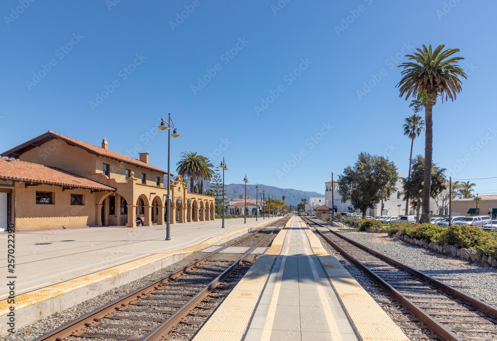 Santa Barbara train station built in Mission style