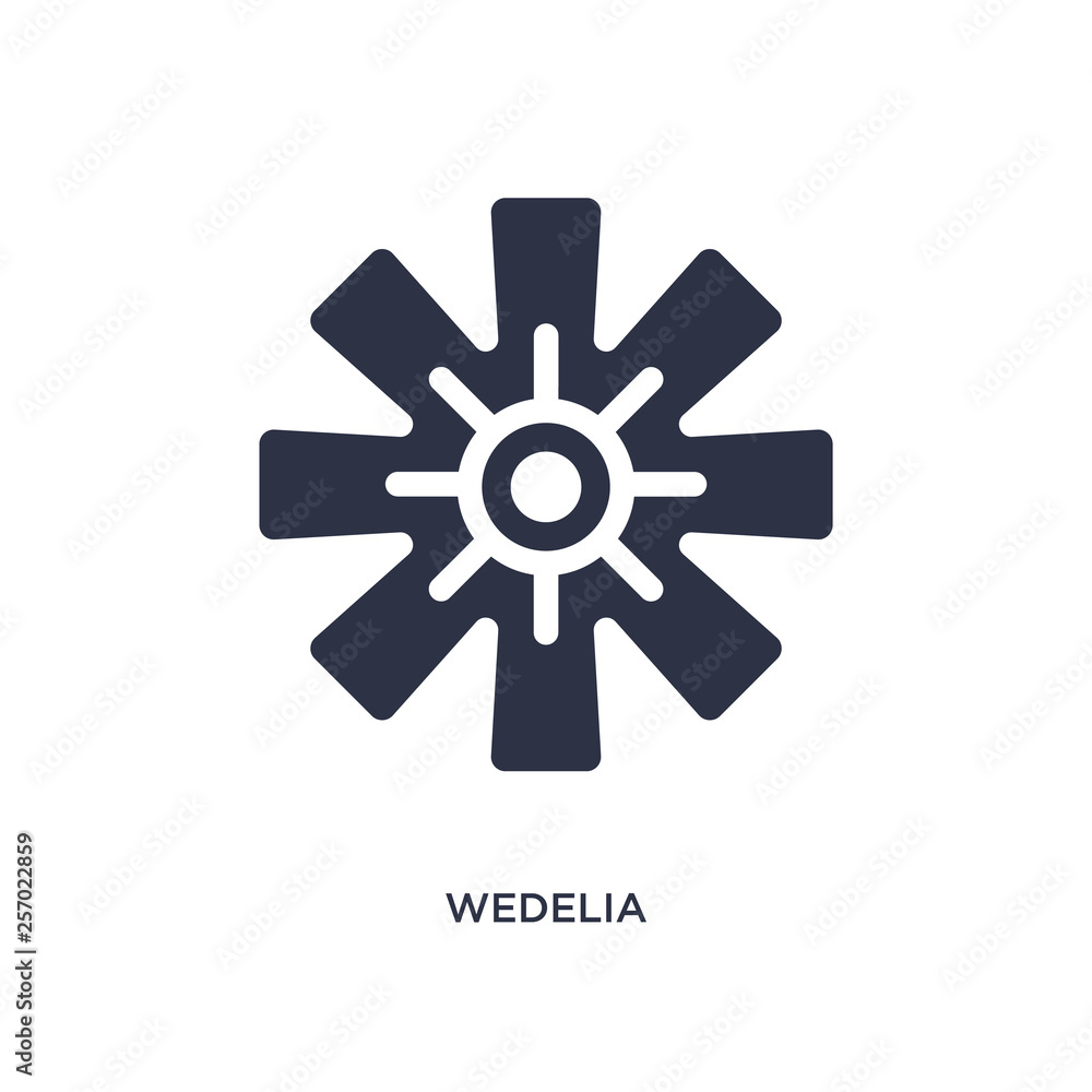 wedelia icon on white background. Simple element illustration from nature concept. wedelia icon on white background. Simple element illustration from nature concept.