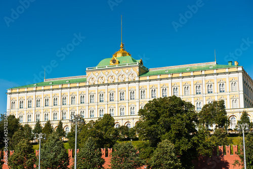 The Grand Kremlin Palace in sunny autumn day, Moscow, Russia