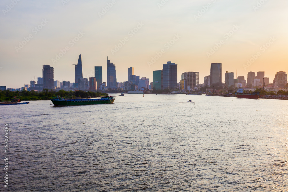 Fototapeta premium Ho Chi Minh city skyline