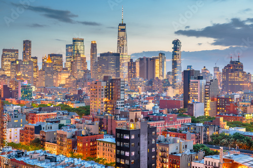 New York, New York, USA downtown city skyline © SeanPavonePhoto