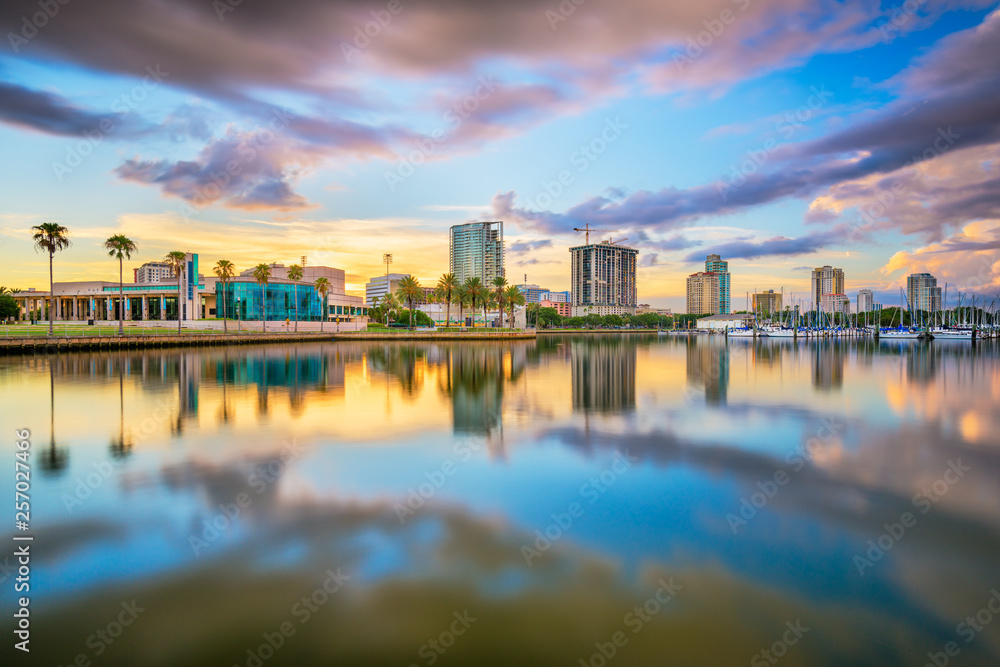 St. Petersburg, Florida, USA downtown city skyline