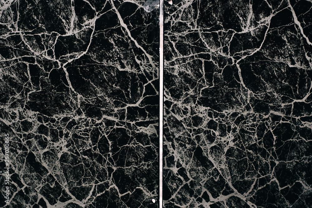 black marble background. cracked floor tile wall texture black marble batik veins abstract lines seamless pattern background