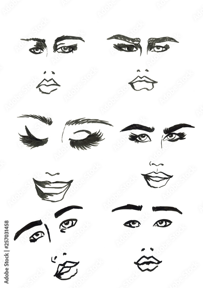 Handpainted faces Handpainted faces