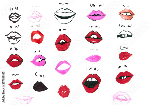 set of lips